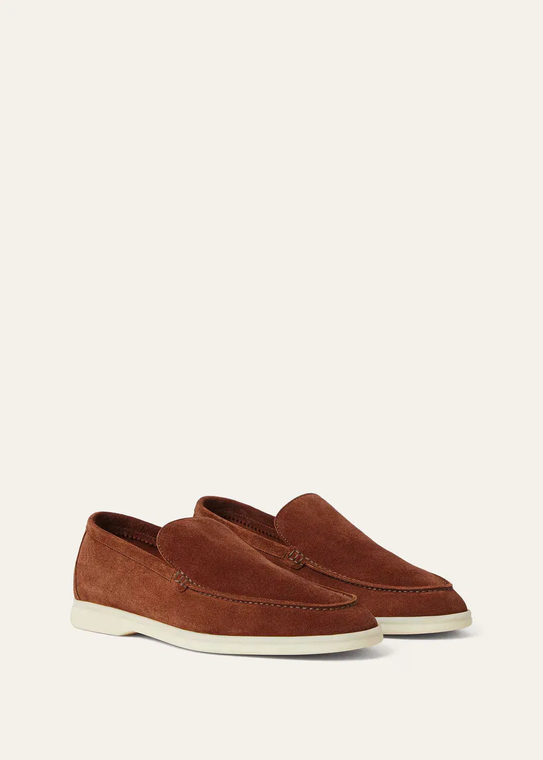 LoroPiana Summer Walk Loafer Brown Whiskey