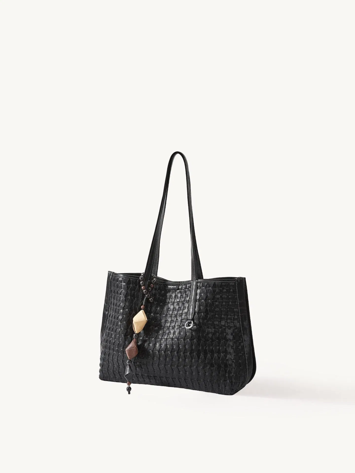 Songmont Medium Lattice Tote Onyx