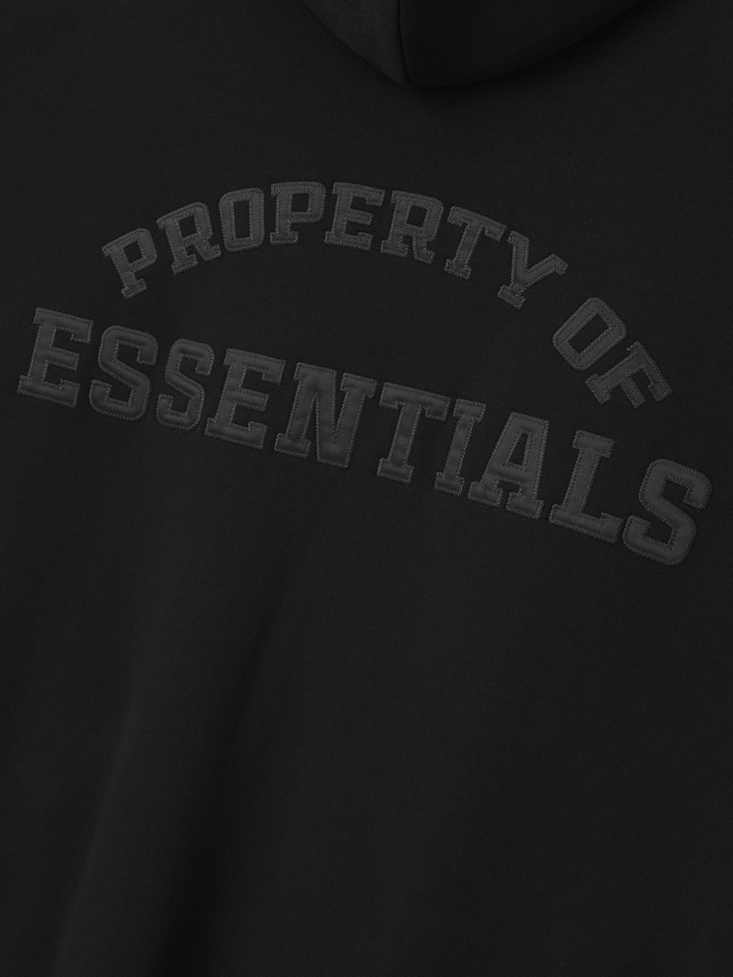 Essentials Property Lounge Long Zip Hoodie Black