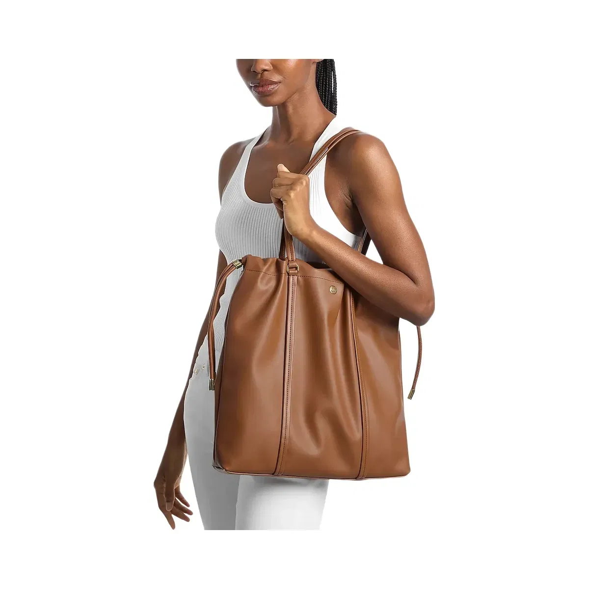 Michael Kors Matilda Large Cinch Tote Bag Luggage
