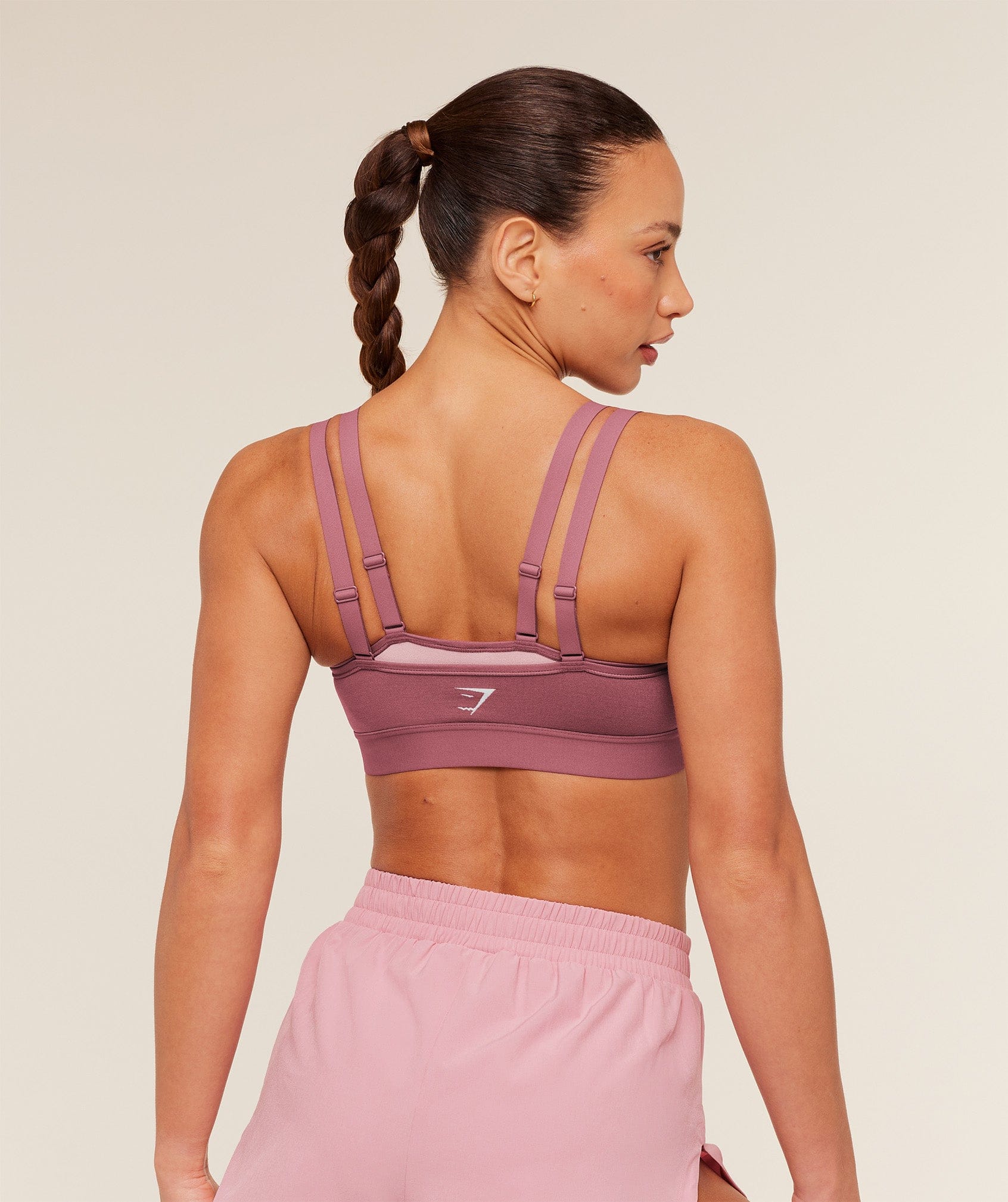 Women's Gymshark Interval Seamless Medium Support Sports Bra Black