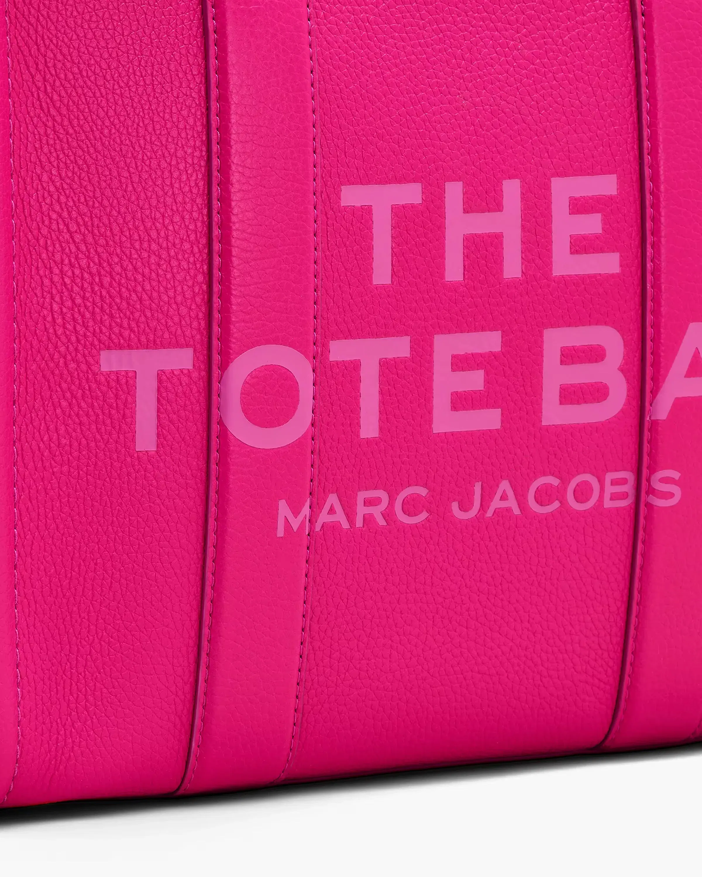 Marc Jacobs The Leather Medium Tote Bag Hot Pink