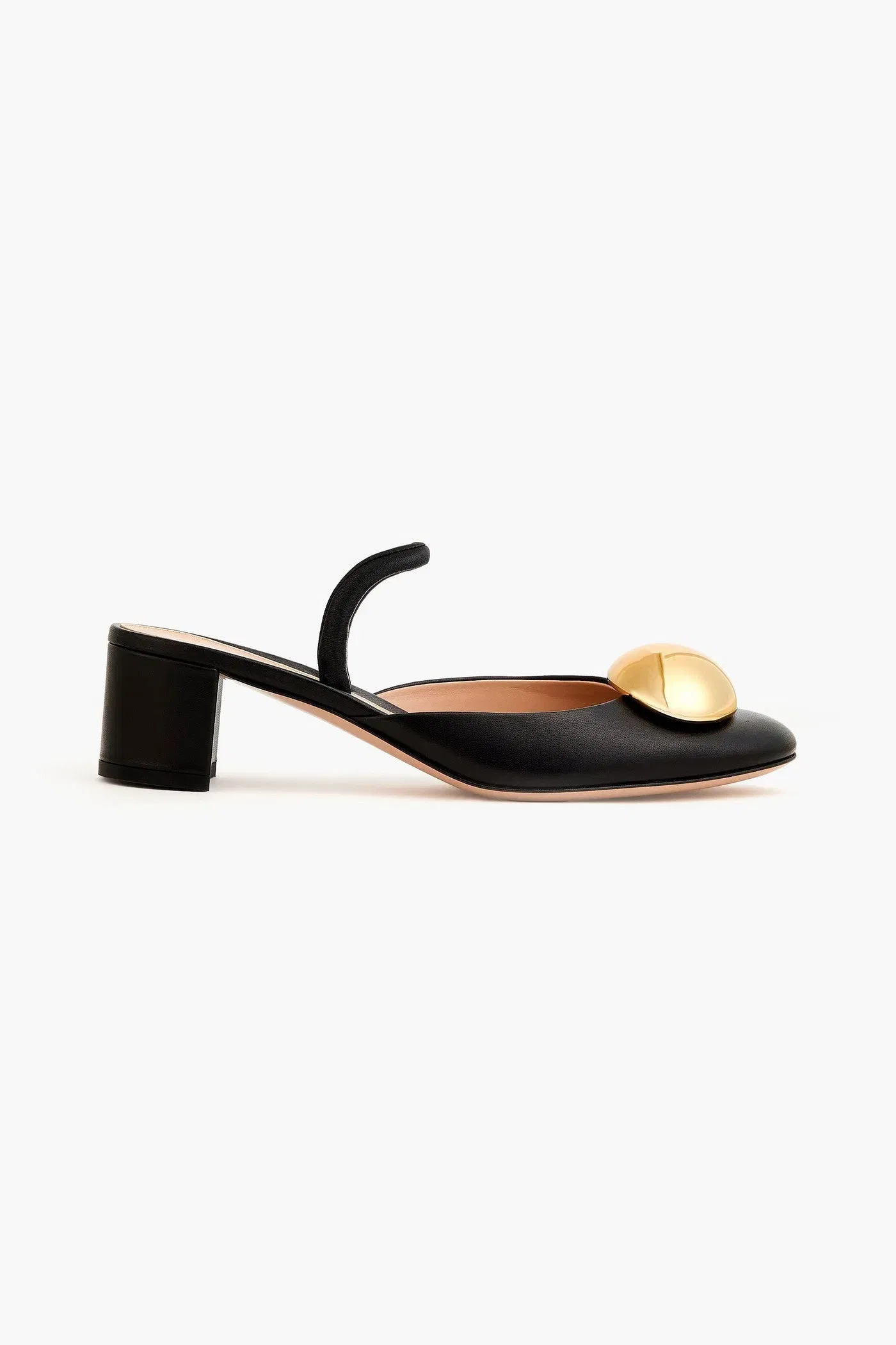 Gianvito Rossi Sphera 45 Embellished Leather Pumps Black Women's