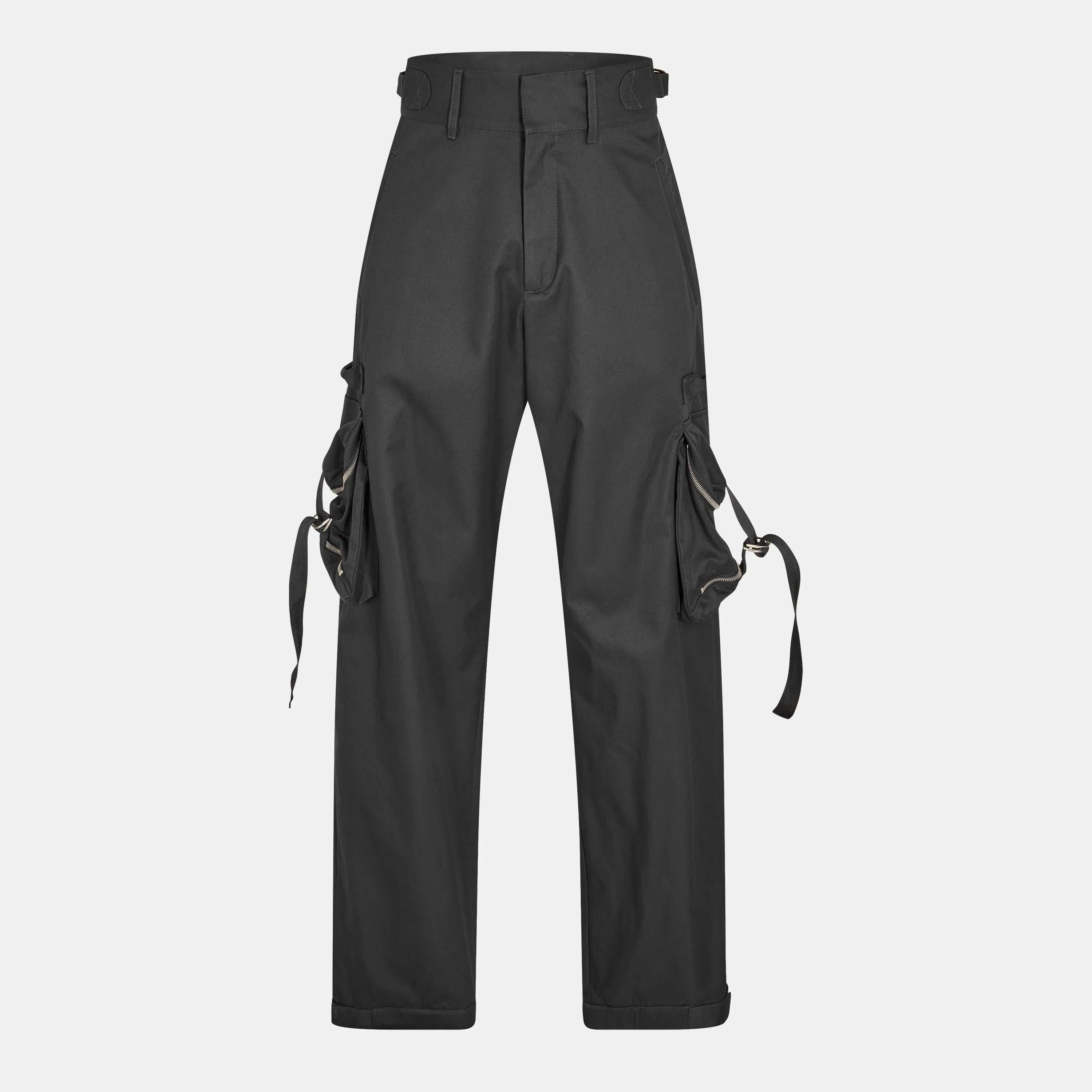 Regular Fit Drawstring Cargo Trousers