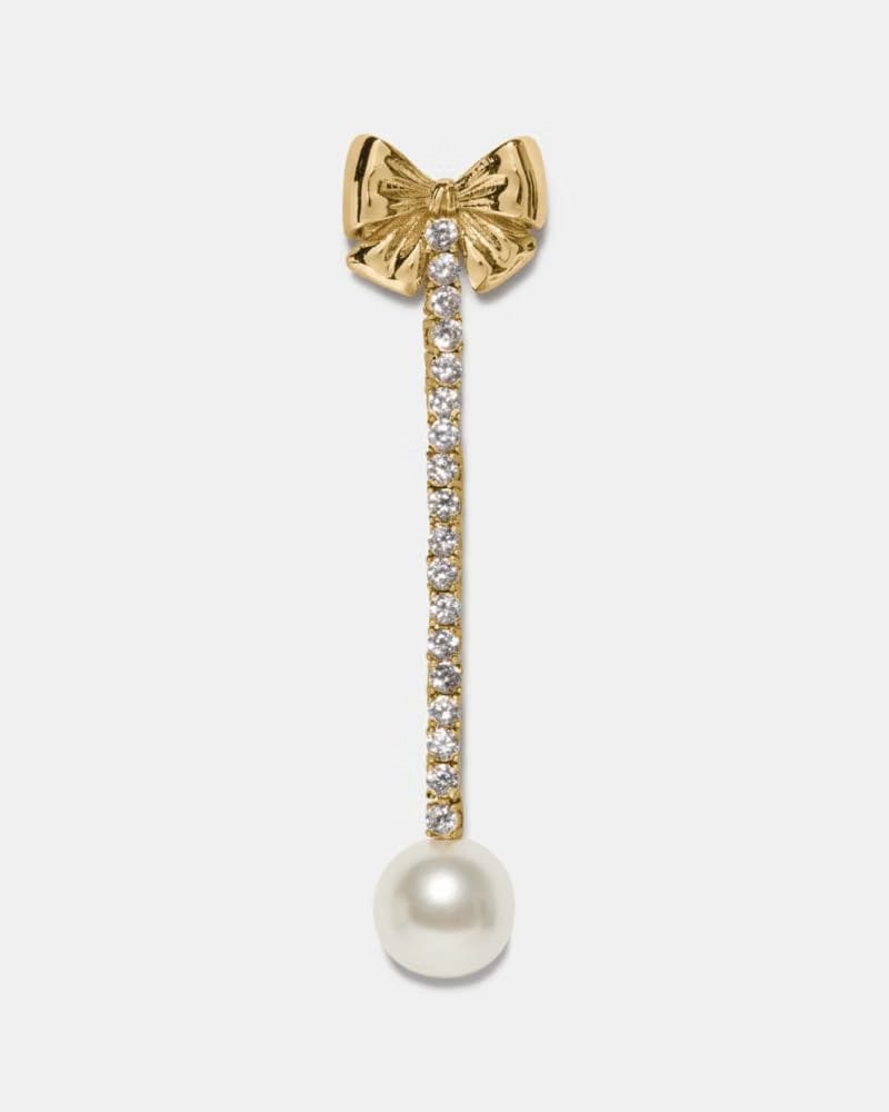 Bling And Bows Linear Earring