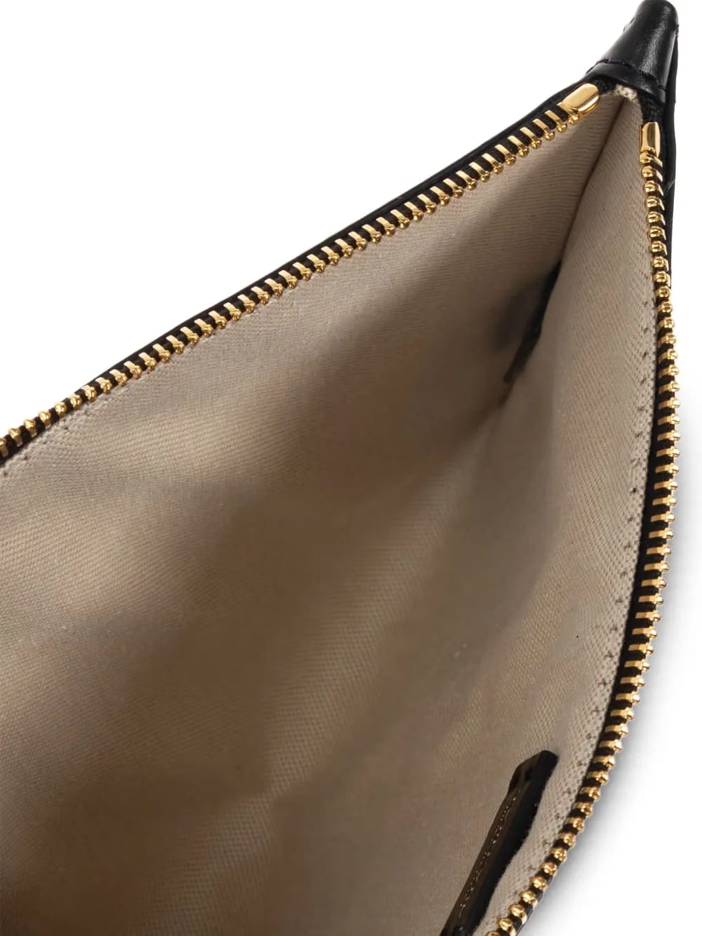 striped canvas clutch