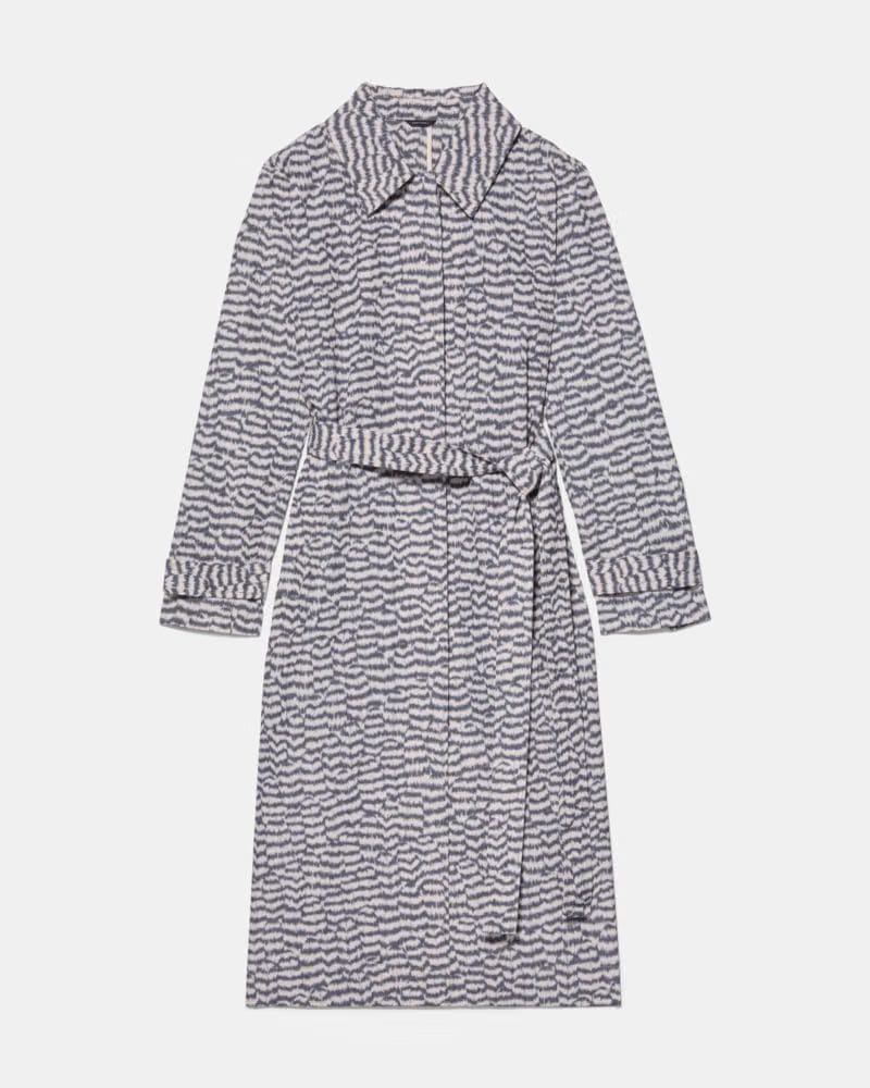 Modern Feathers Belted Trench Coat