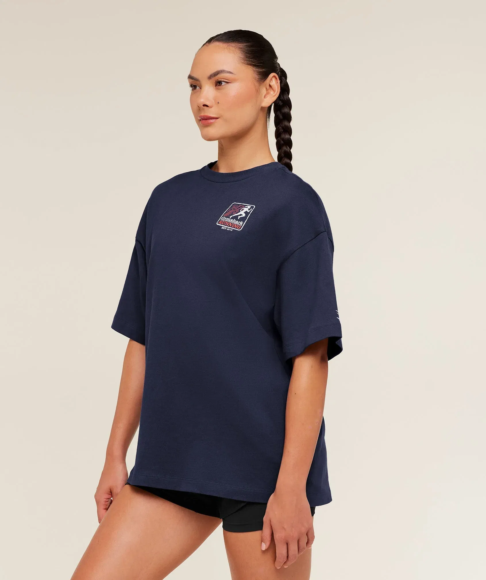 Gymshark Run Club Graphic Short Sleeve T-Shirt - Heavy Blue