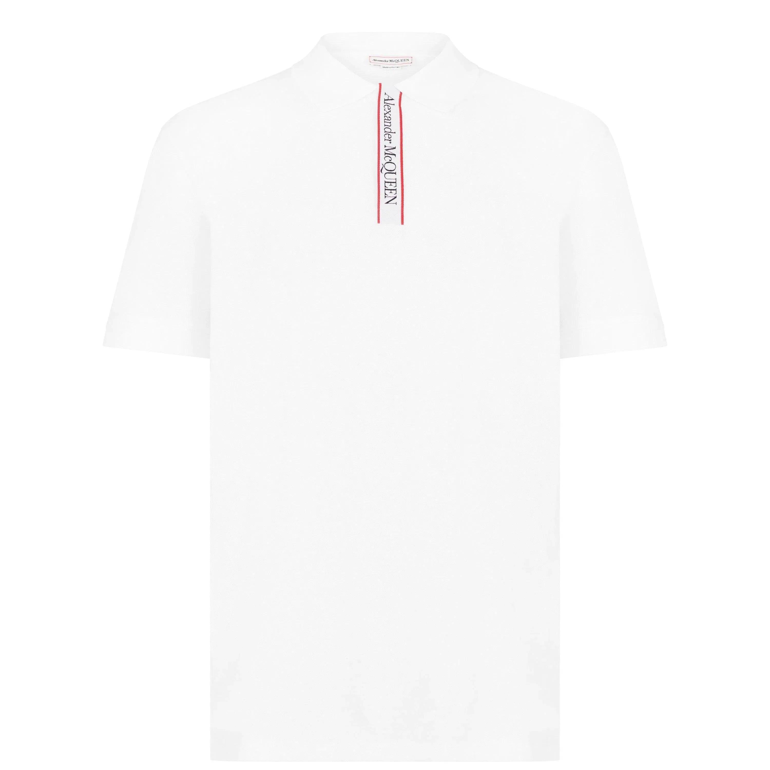 Plain Cotton Tape Button Polo Shirt