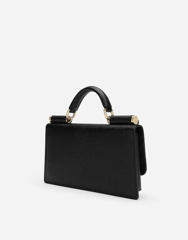 Dauphine-print calfskin mini bag