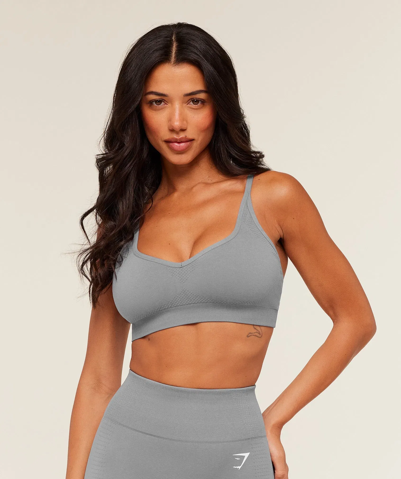 Gymshark Vital Sports Bra - GS Medium Grey/ Marl
