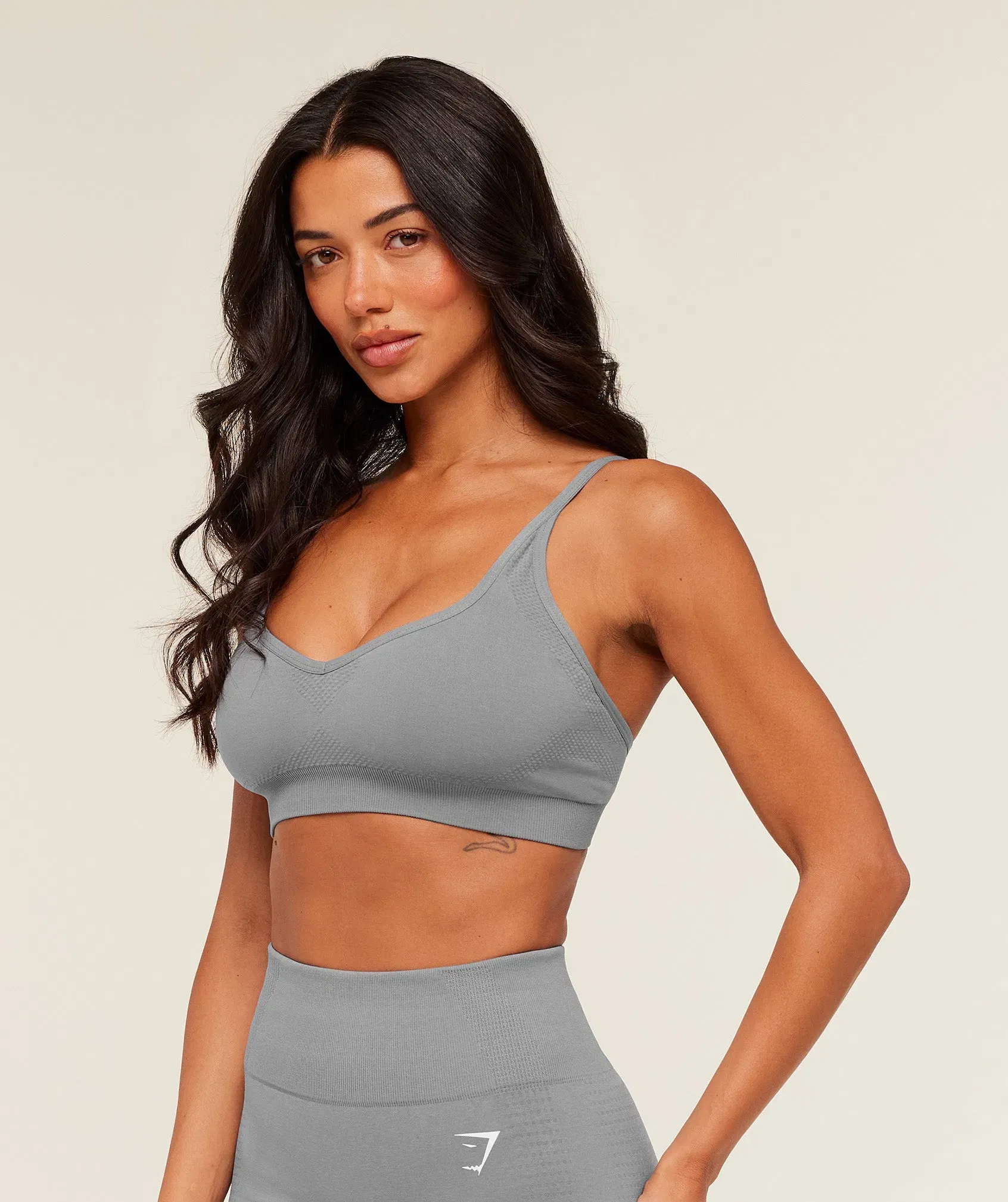 Gymshark Vital Sports Bra - GS Medium Grey/ Marl