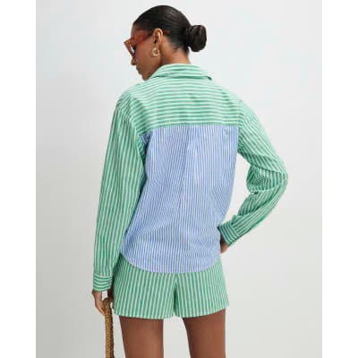 Green Striped Toucan Shirt