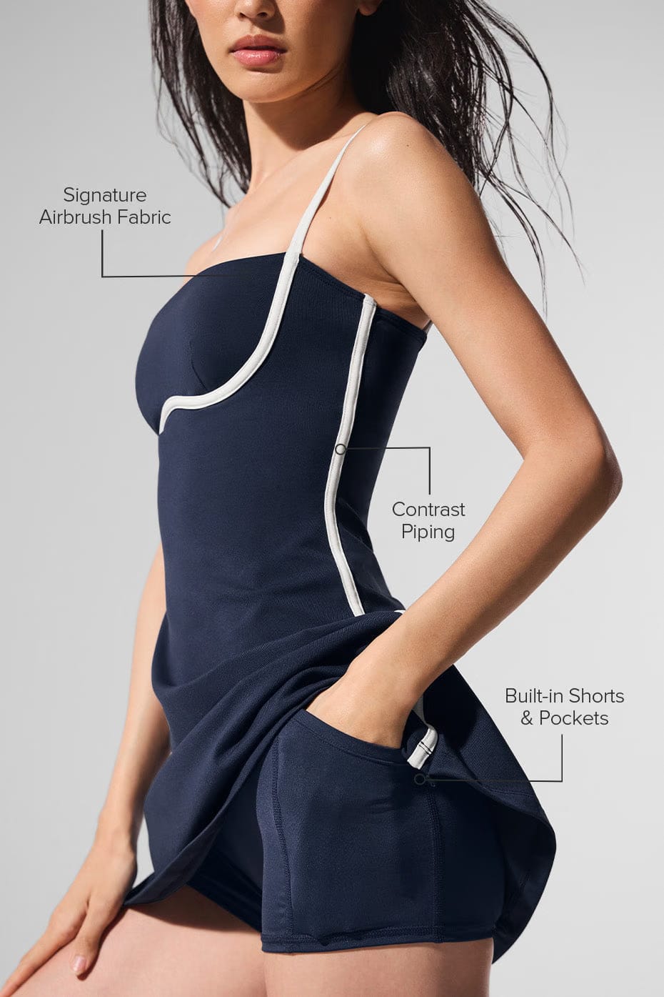 Airbrush Streamlined Dress