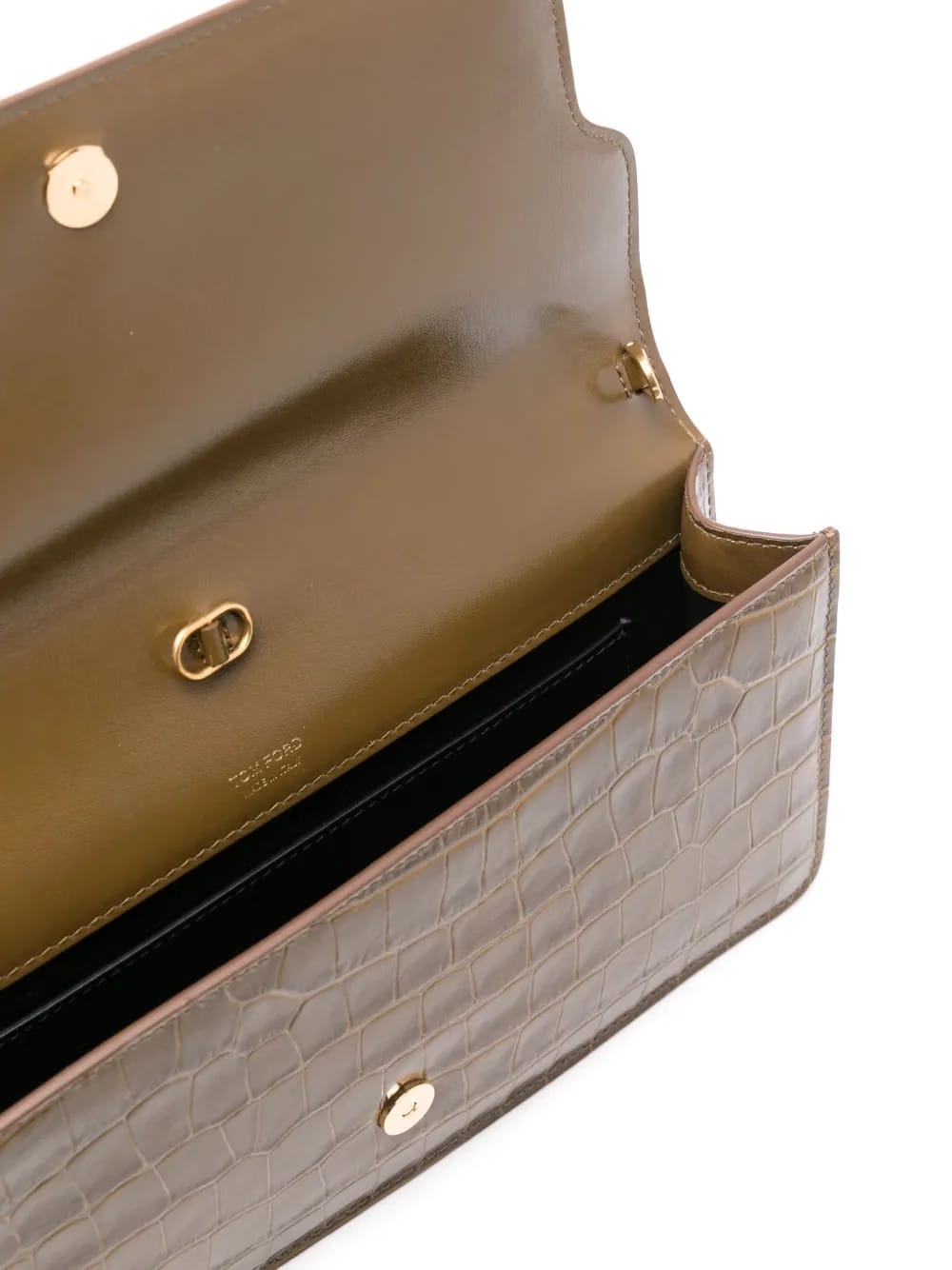 Whitney crocodile-embossed shoulder bag