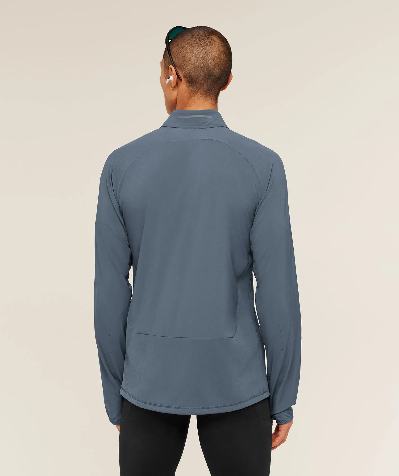 Gymshark Running Elite 1/4 Zip - Titanium Blue