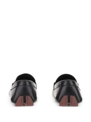 Ferragamo Gancini-detail leather loafers