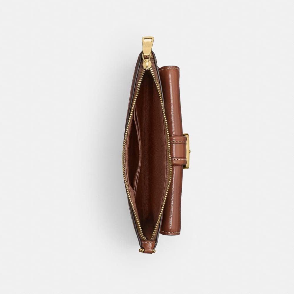 Ashton Wristlet With Striped Patchwork