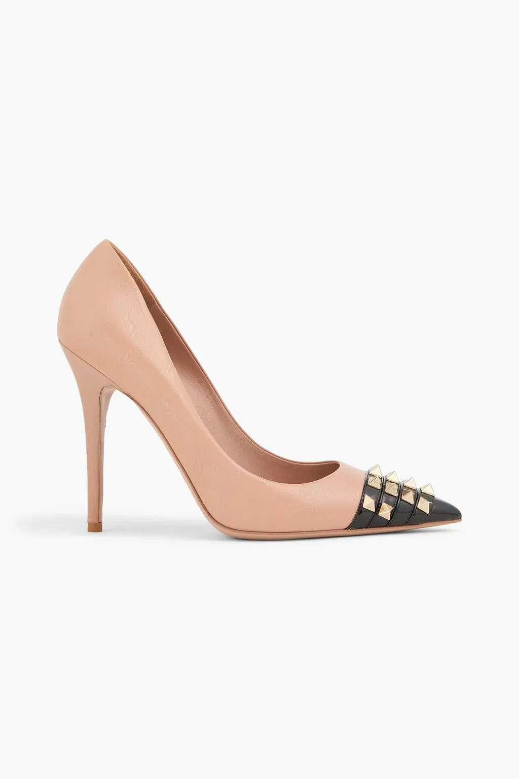 Rockstud Alcove two-tone leather pumps