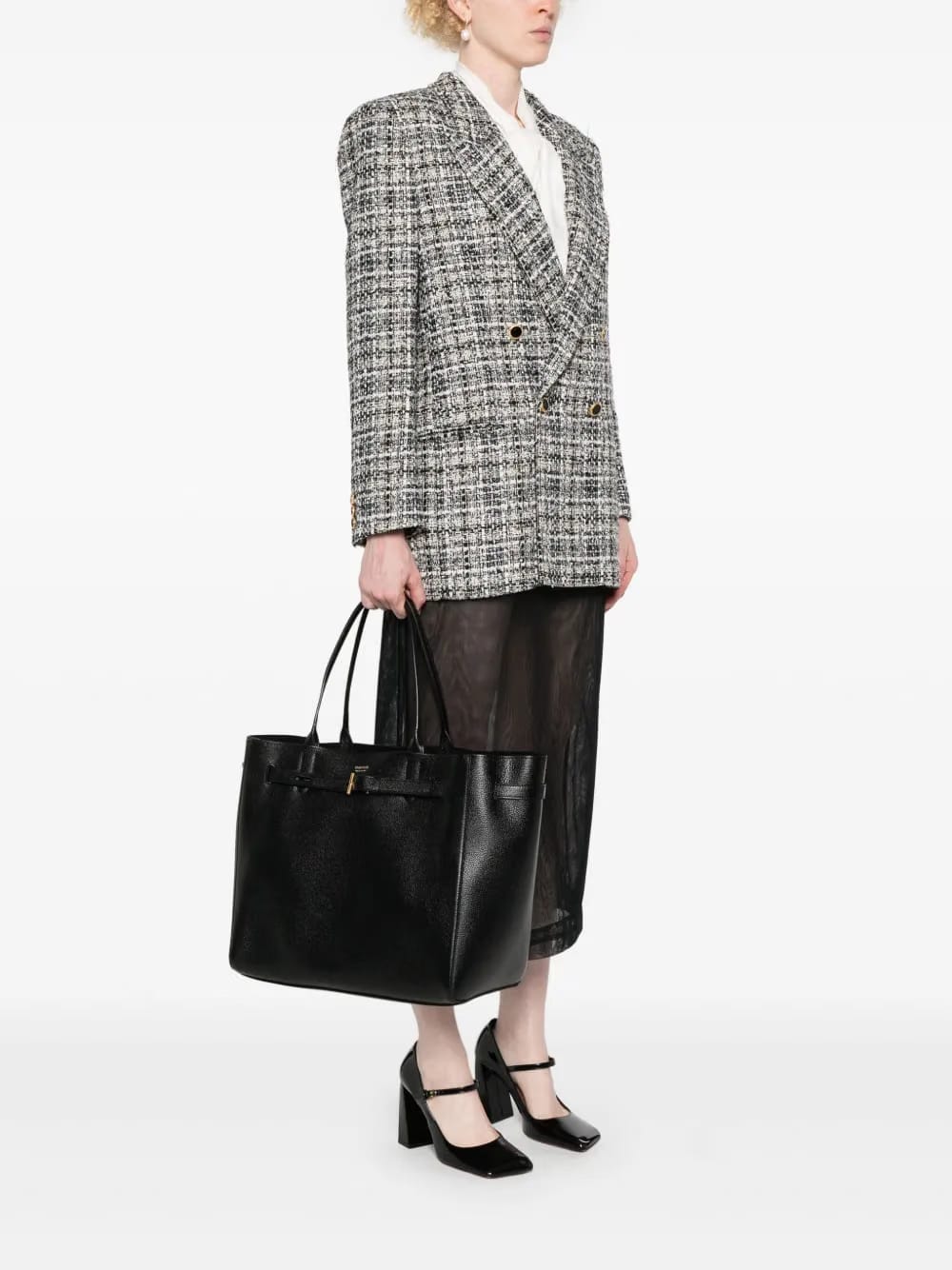 Audrey leather tote bag