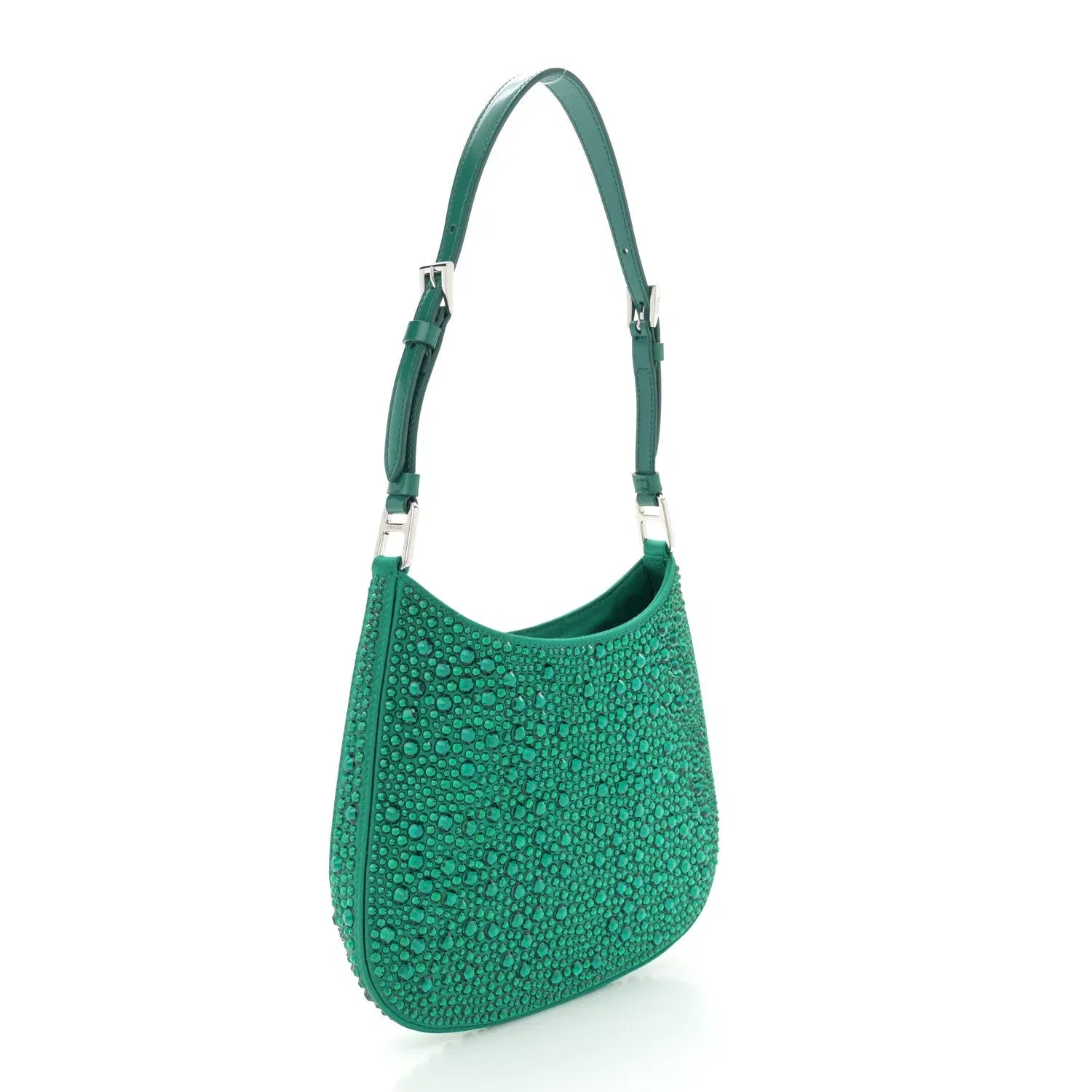 Satin Crystal Cleo Adjustable Strap Shoulder Bag Mango