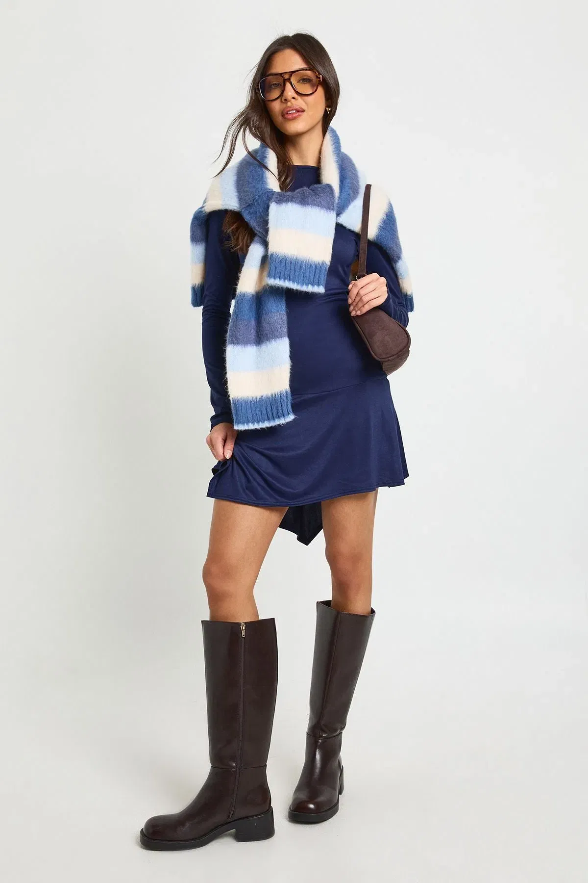 Super Soft Asymmetric Hem Mini Dress