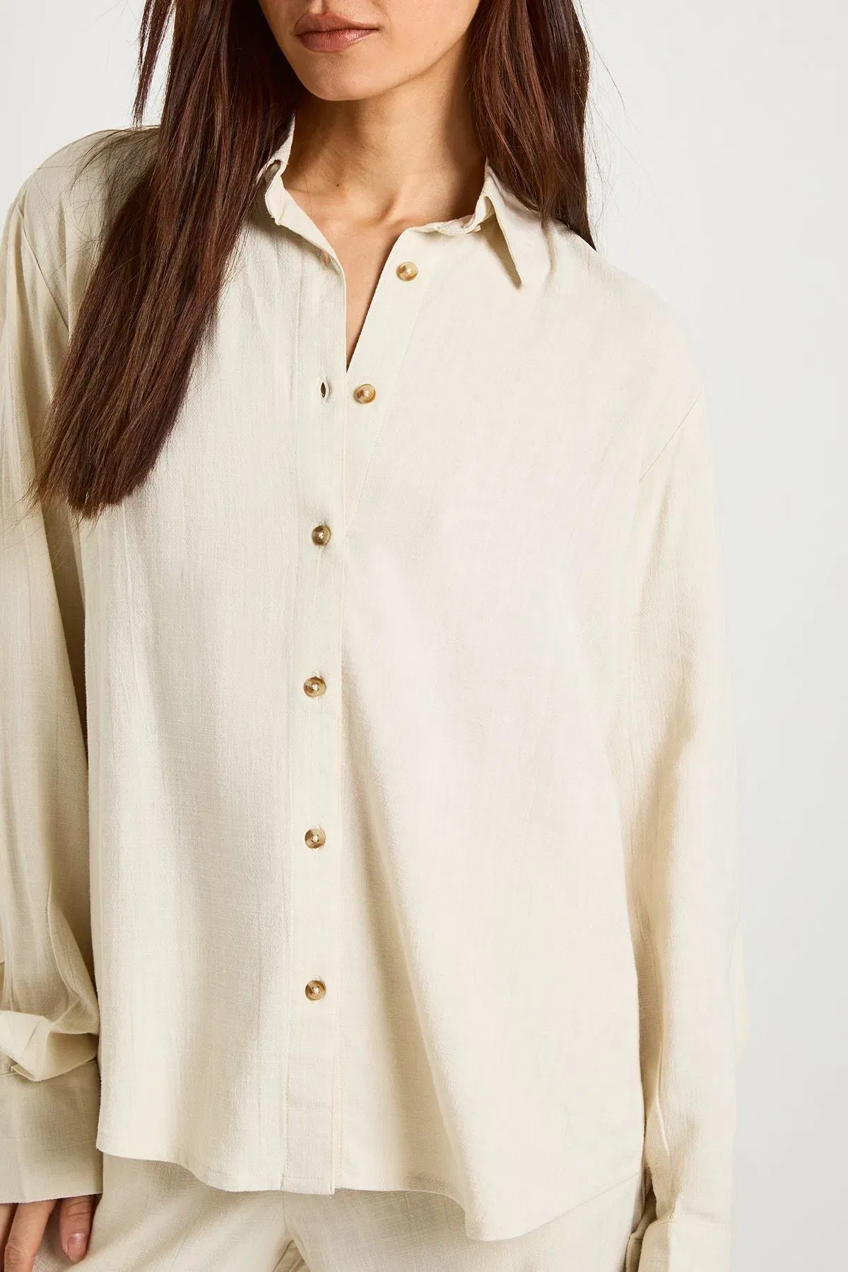 Tall Premium Linen Oversized Shirt