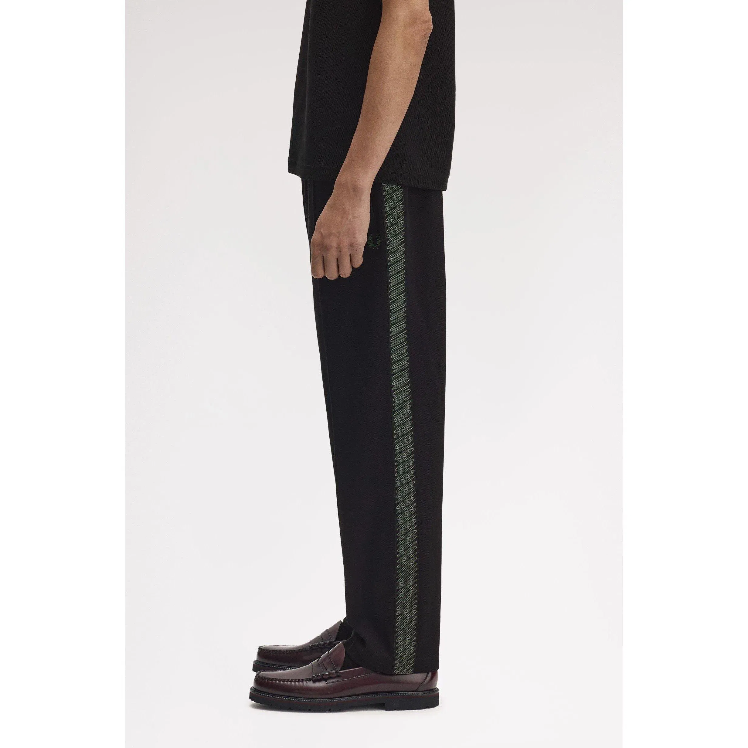 Side Tape Woven Open Hem Tracksuit Joggers