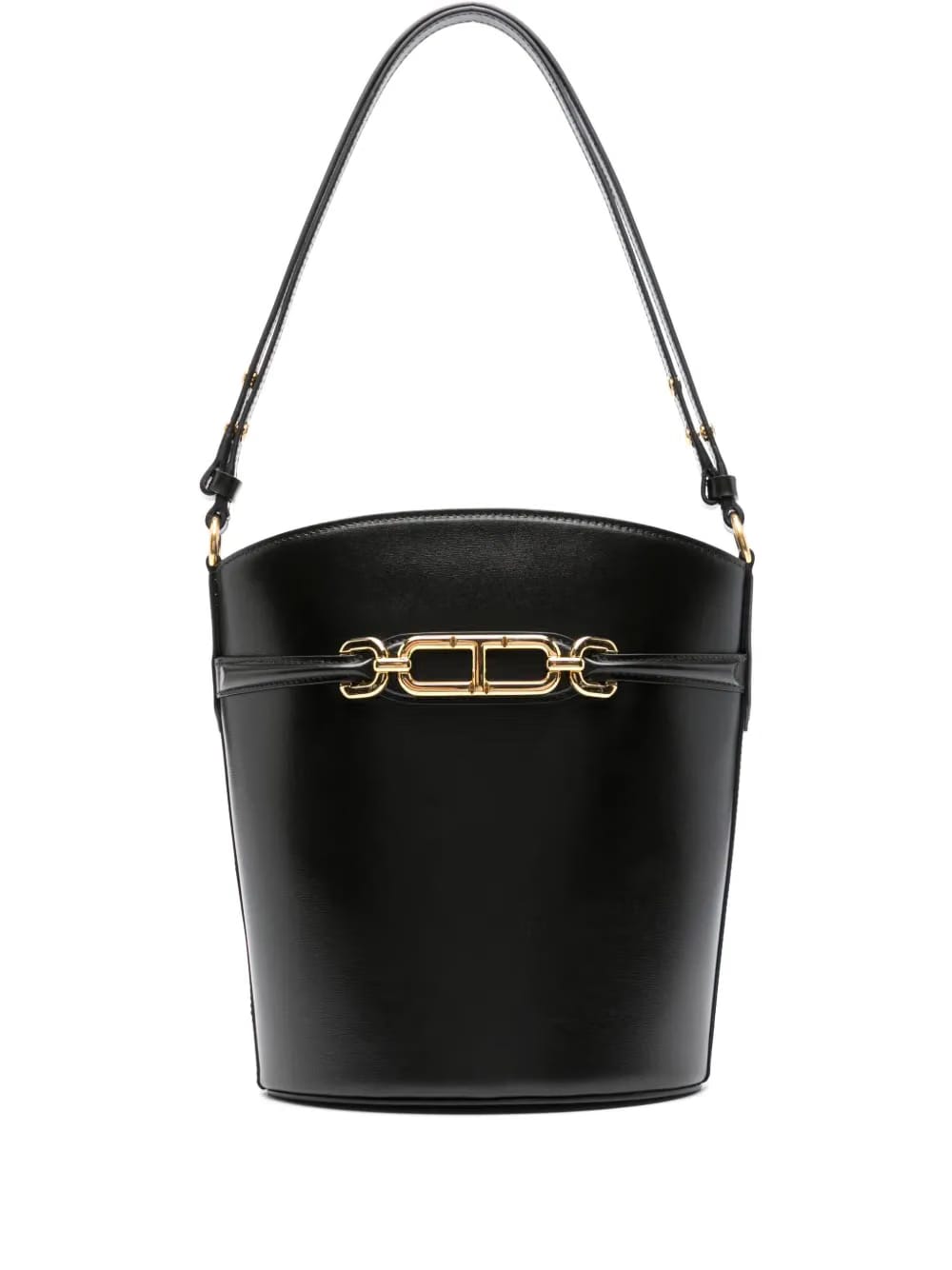 logo-plaque bucket bag