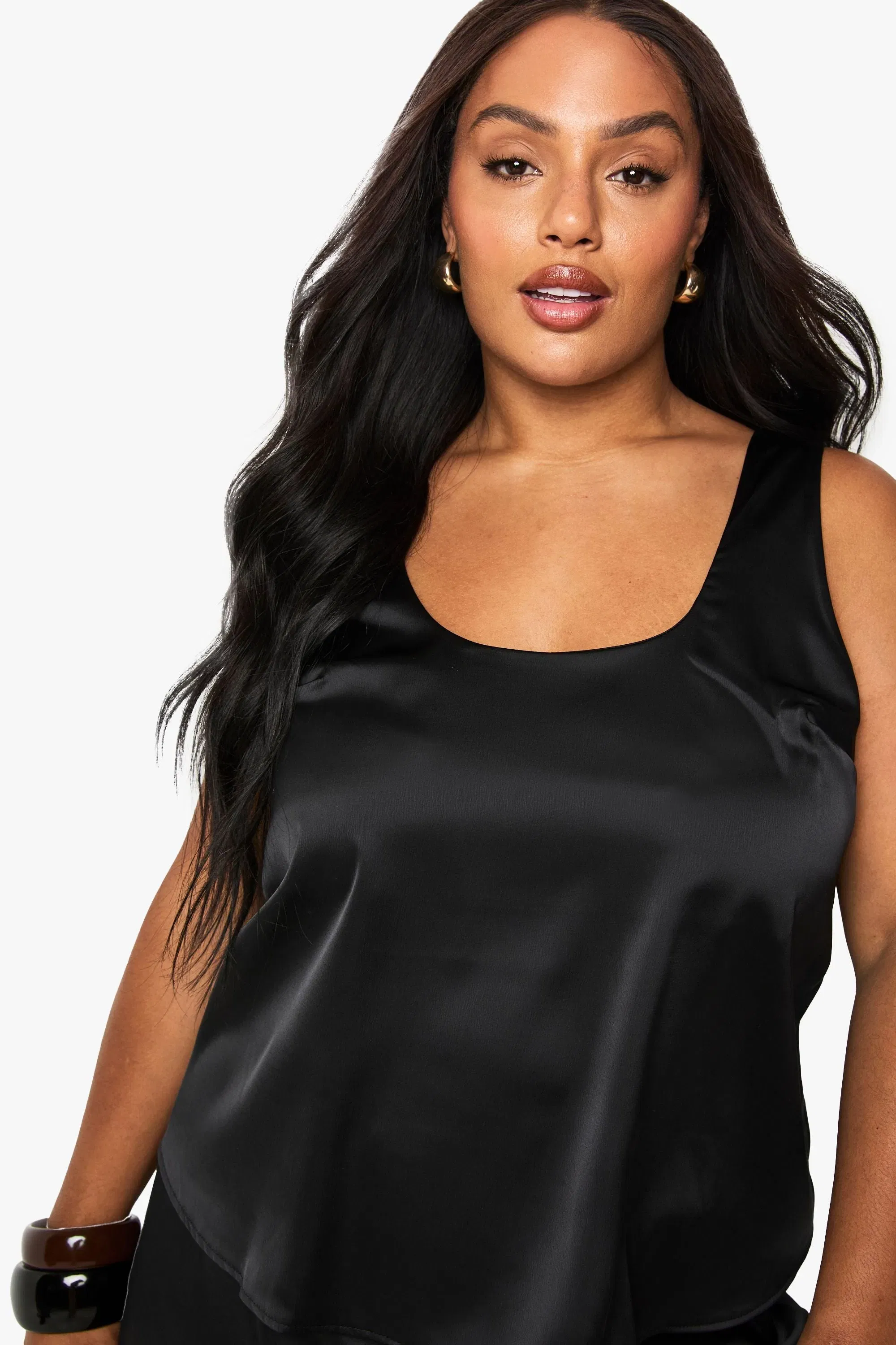 Plus Scoop Neck Top