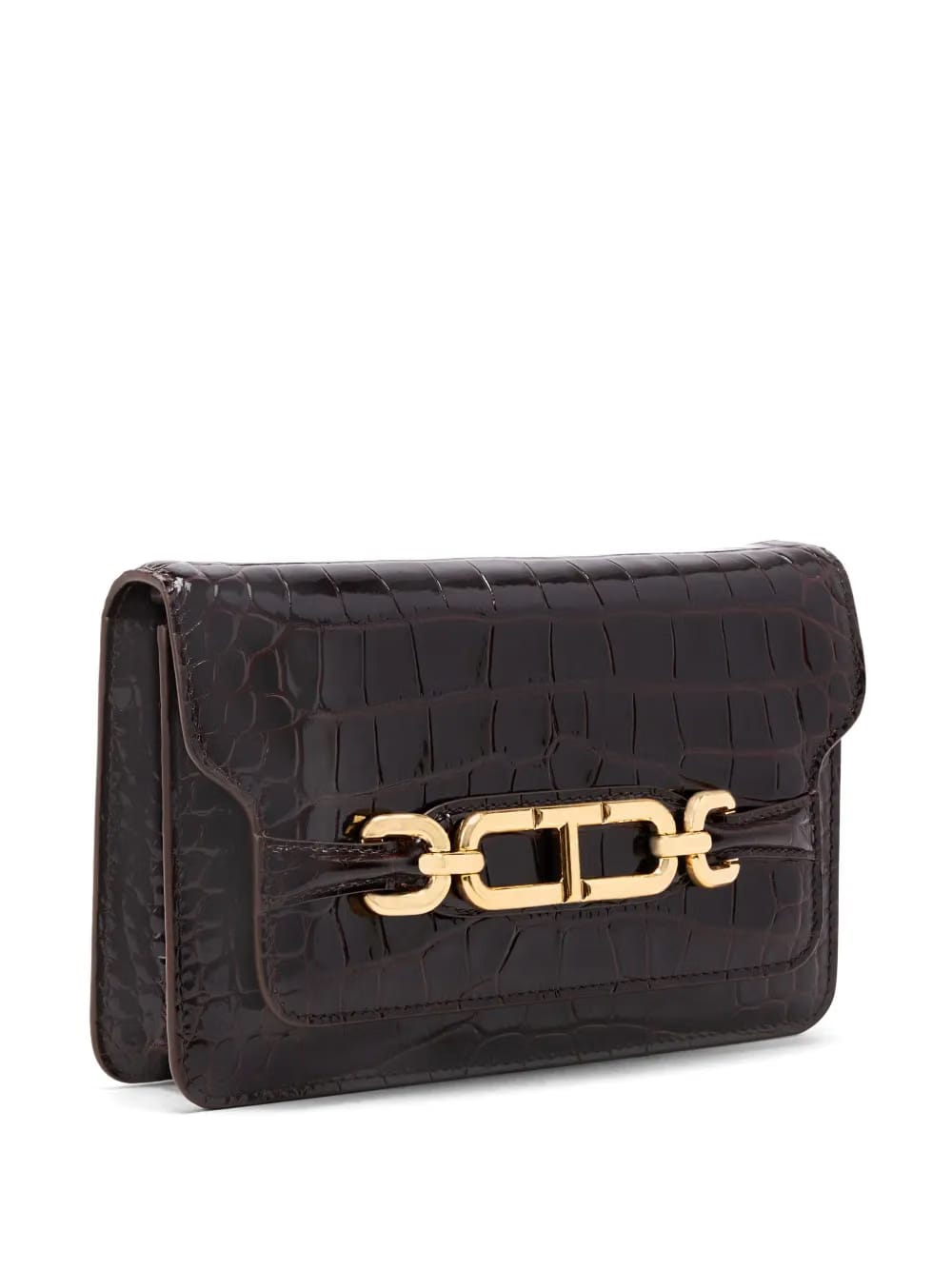 small Whitney crocodile-embossed shoulder bag