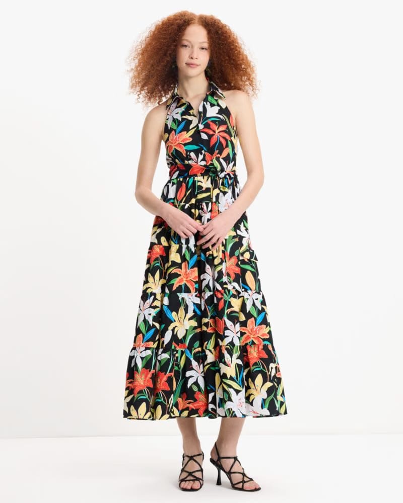 Summer Lilies Halter Dress