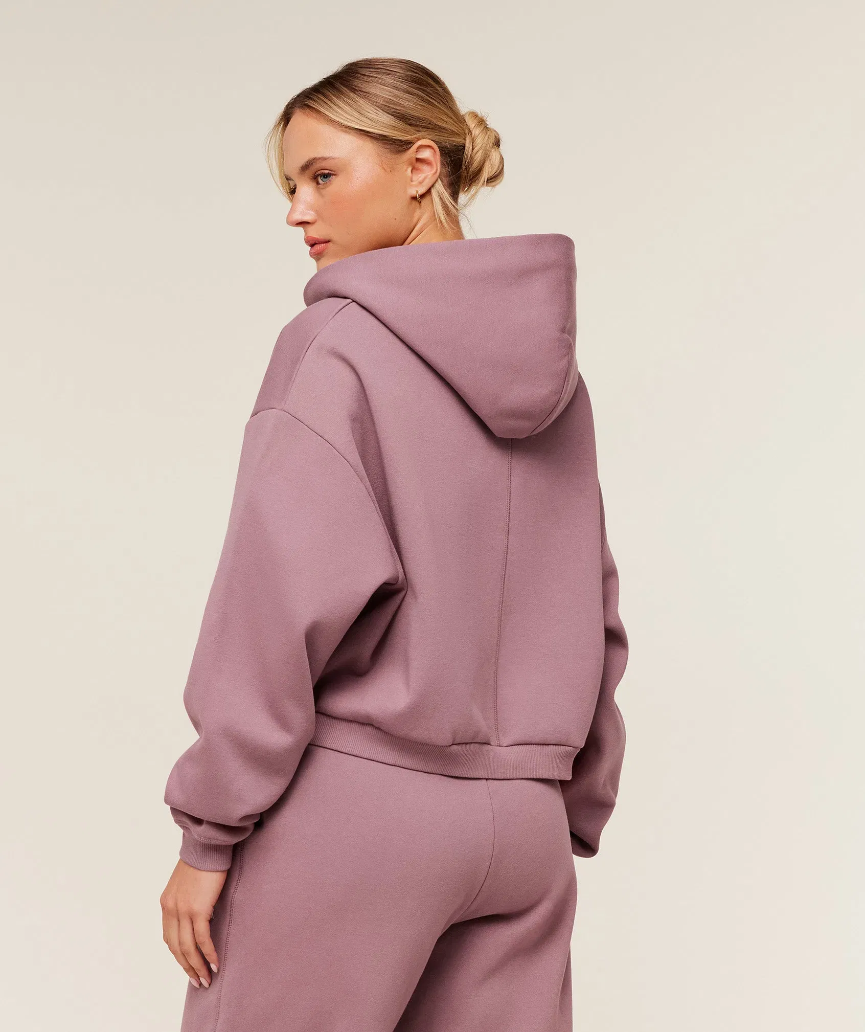 Gymshark Cosy Luxe Zip Through Hoodie - Calm Pink