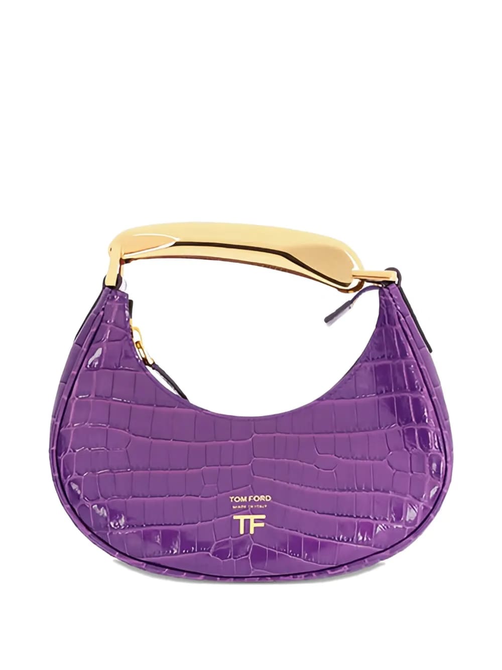 mini crocodile-effect top-handle tote bag