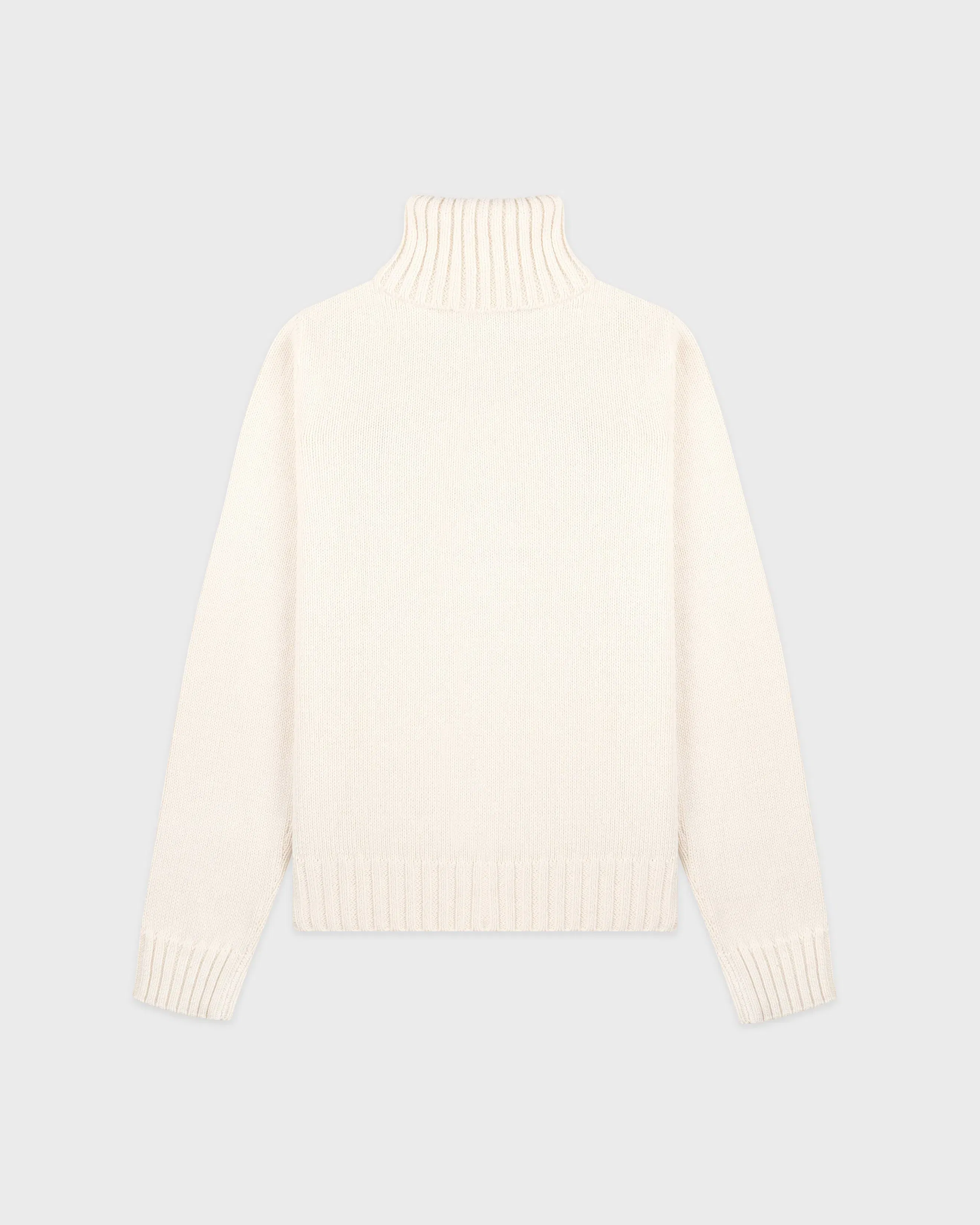S&R Nautical Knitted Turtleneck - Ecru