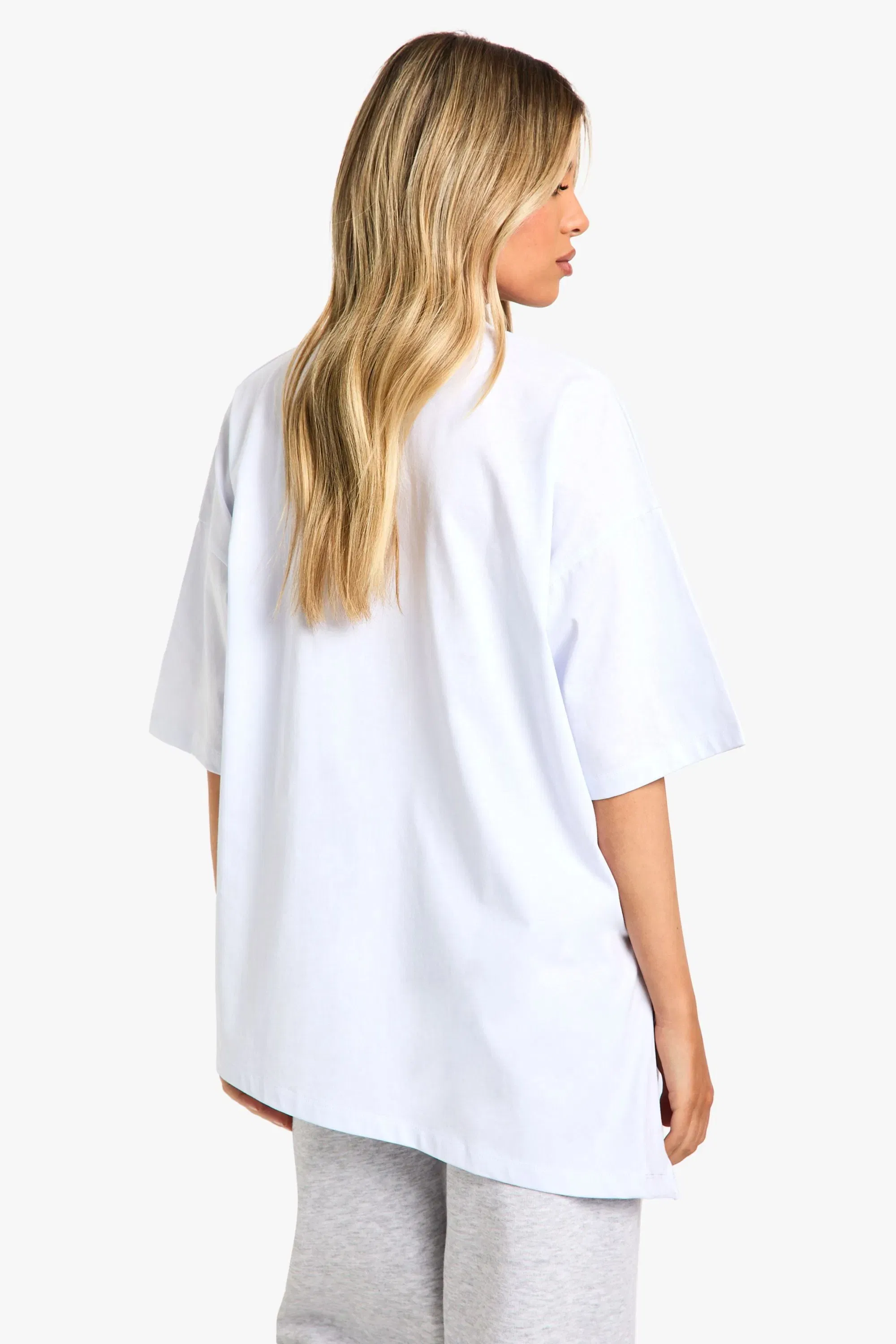 Asymmetric Hem Oversized T-Shirt