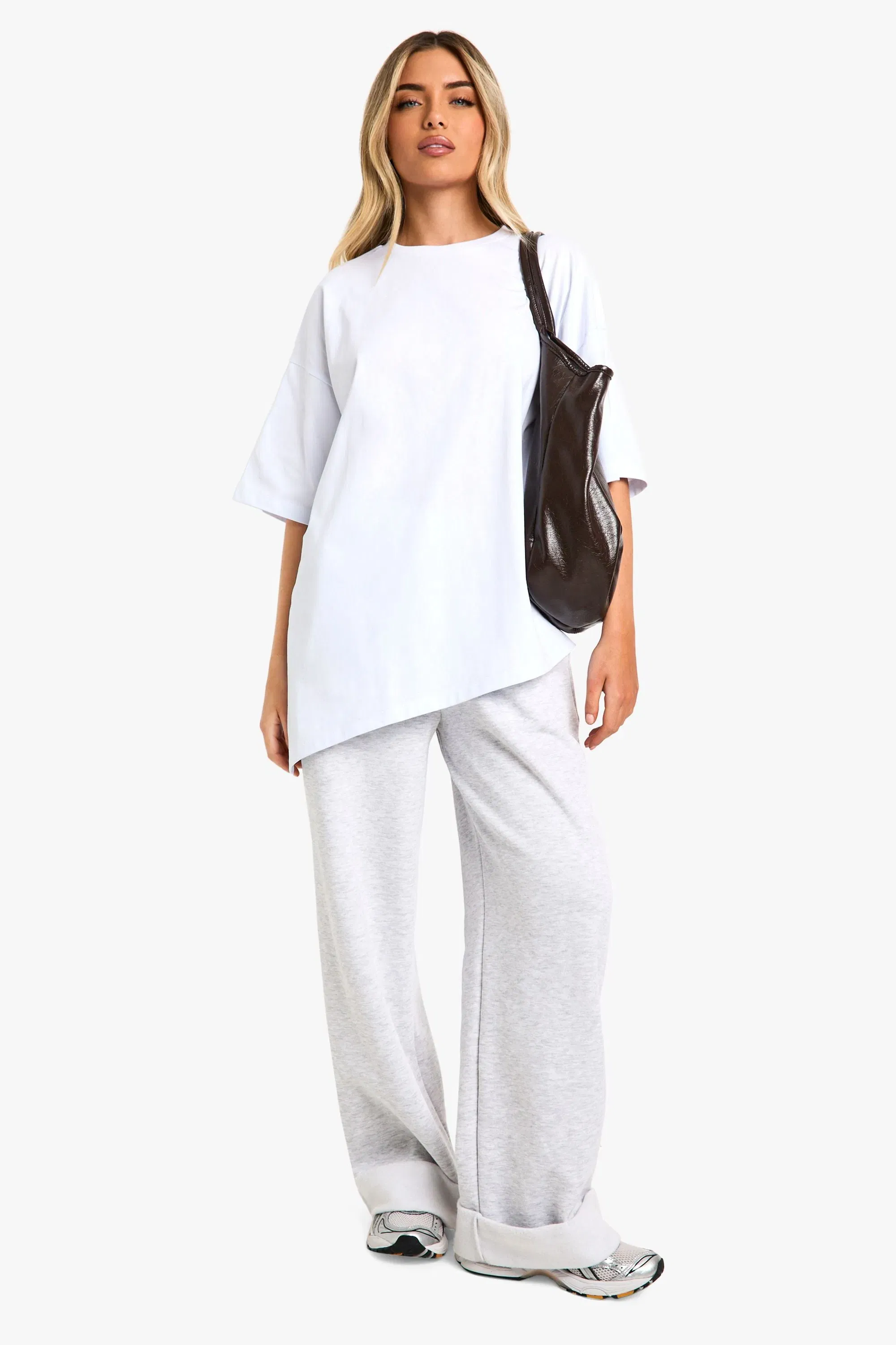 Asymmetric Hem Oversized T-Shirt