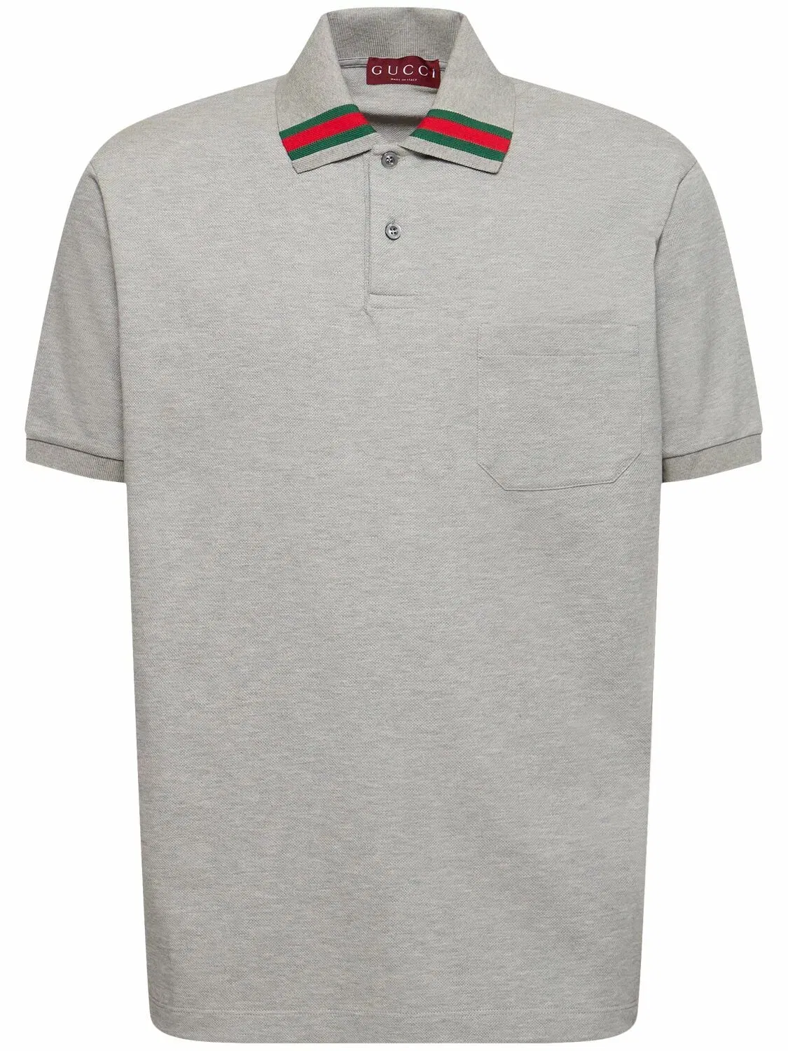 GUCCI Stretch Cotton Piquet Polo Shirt