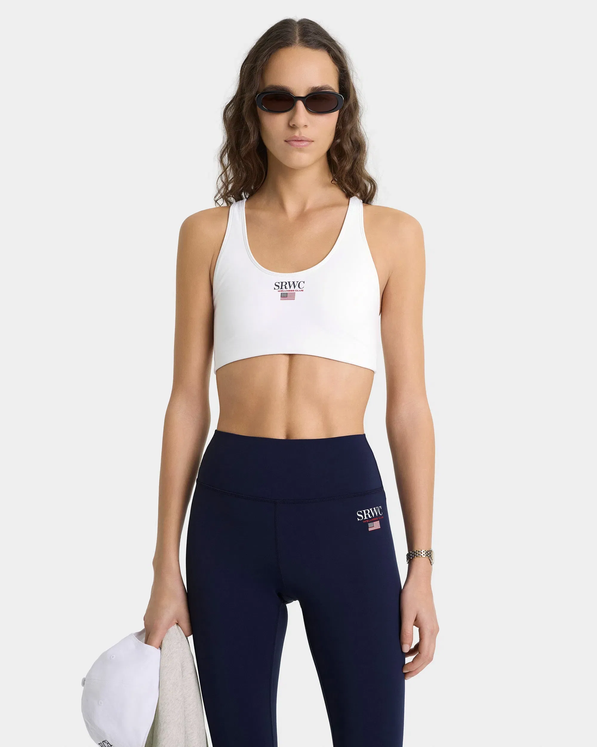 Nautical Sports Bra - White