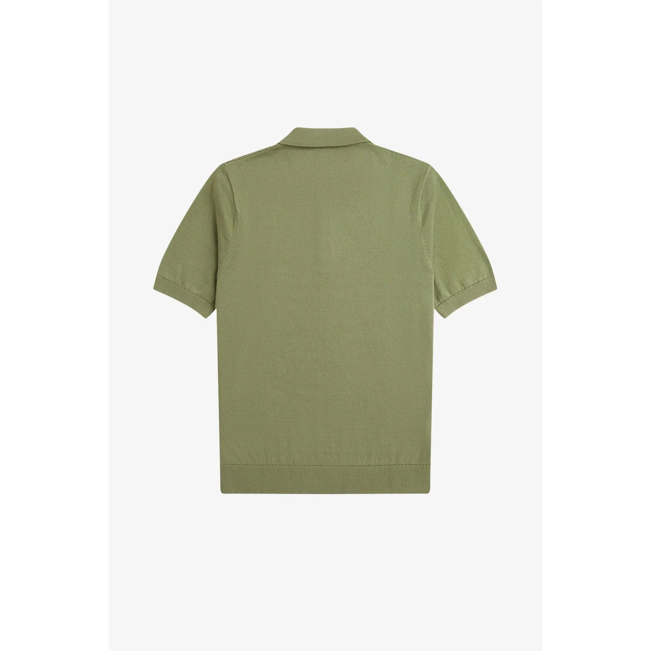 Pointelle Short-Sleeve Polo Shirt