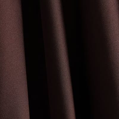 Brown Satin Waterfall Cape