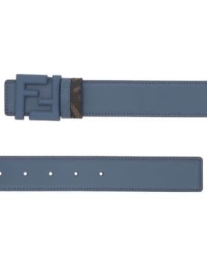 FENDI FF-logo leather belt