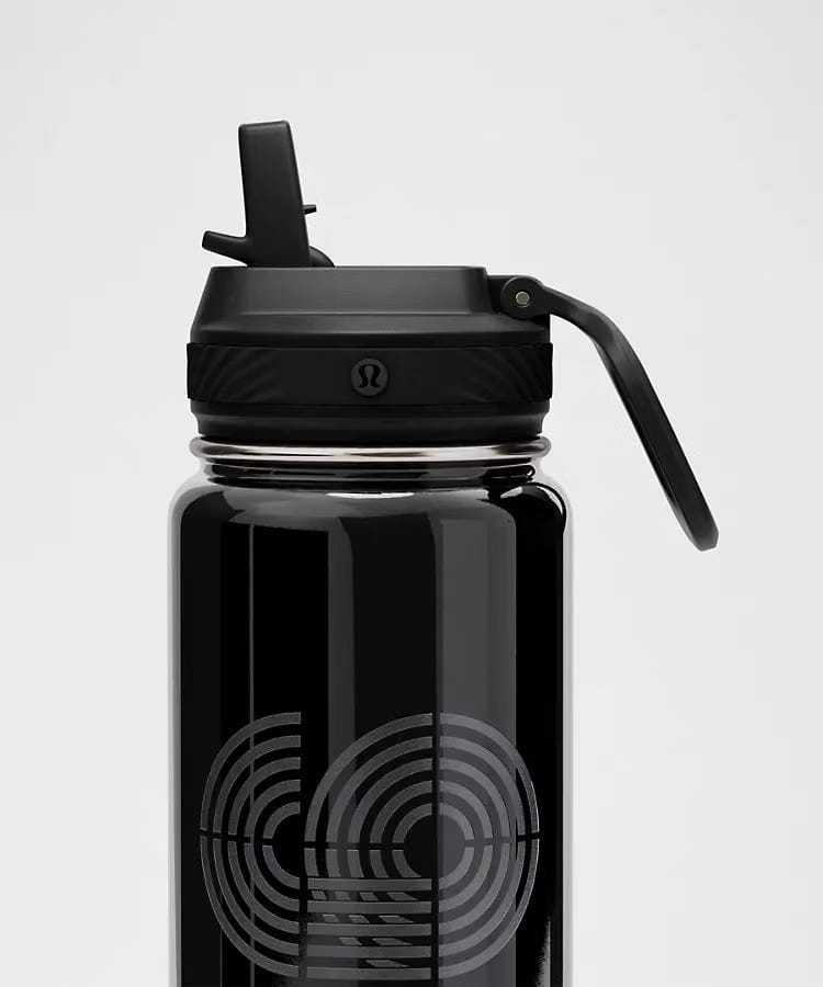 Back to Life Sport Bottle 24oz Straw Lid Run Graphic