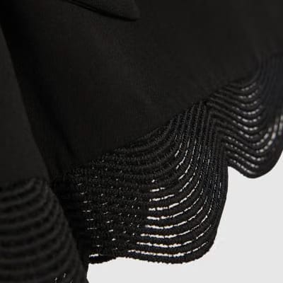 Black Sleeveless Button Detail Playsuit