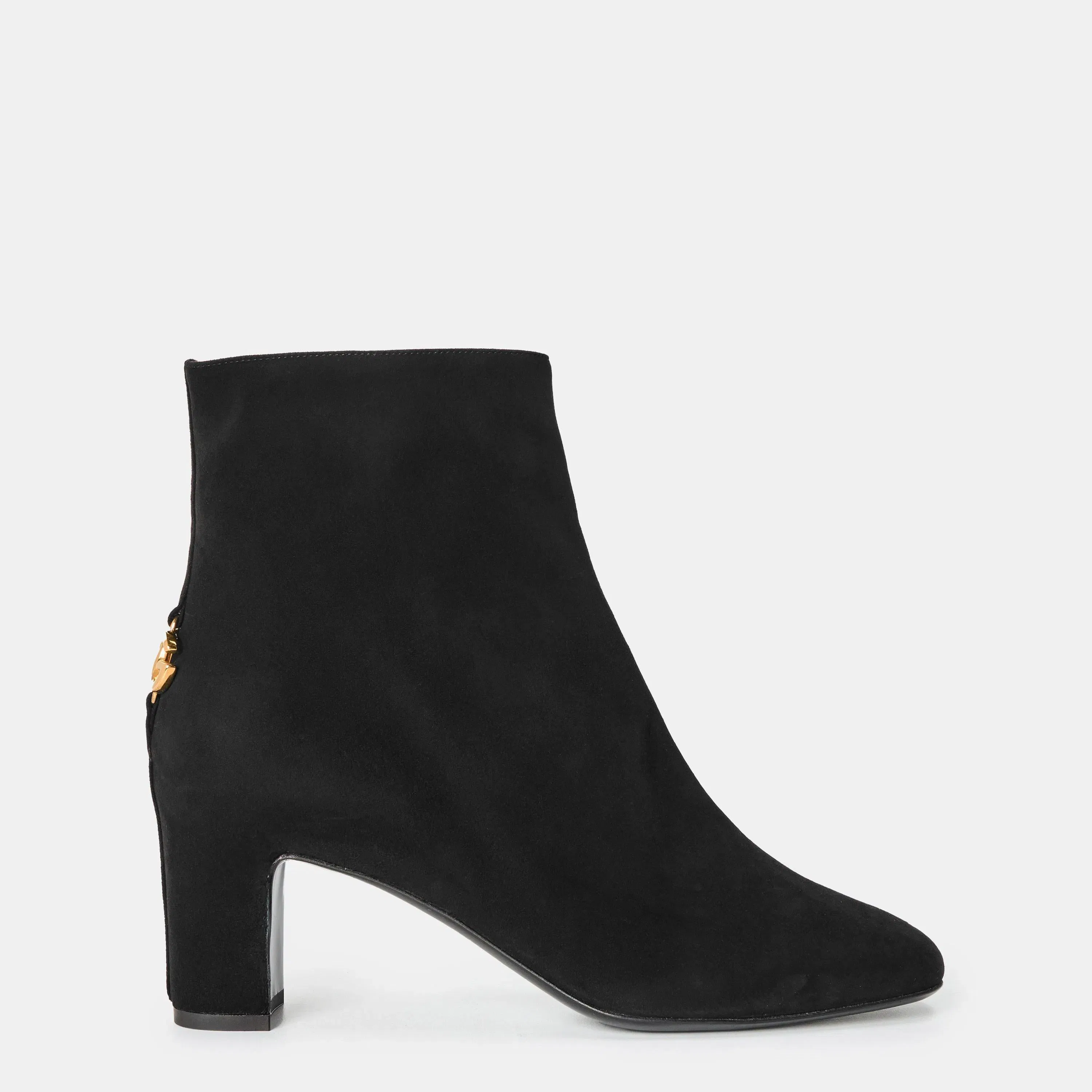 Structured Ankle Heeled Boots