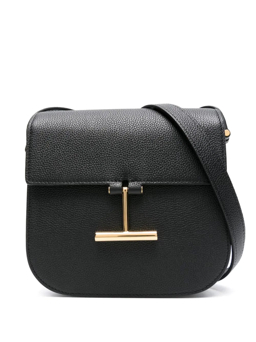 Hanging-T-hardware leather bag
