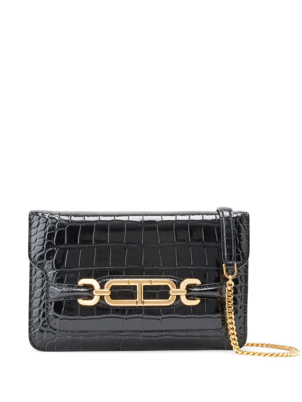 Whitney crocodile-effect shoulder bag