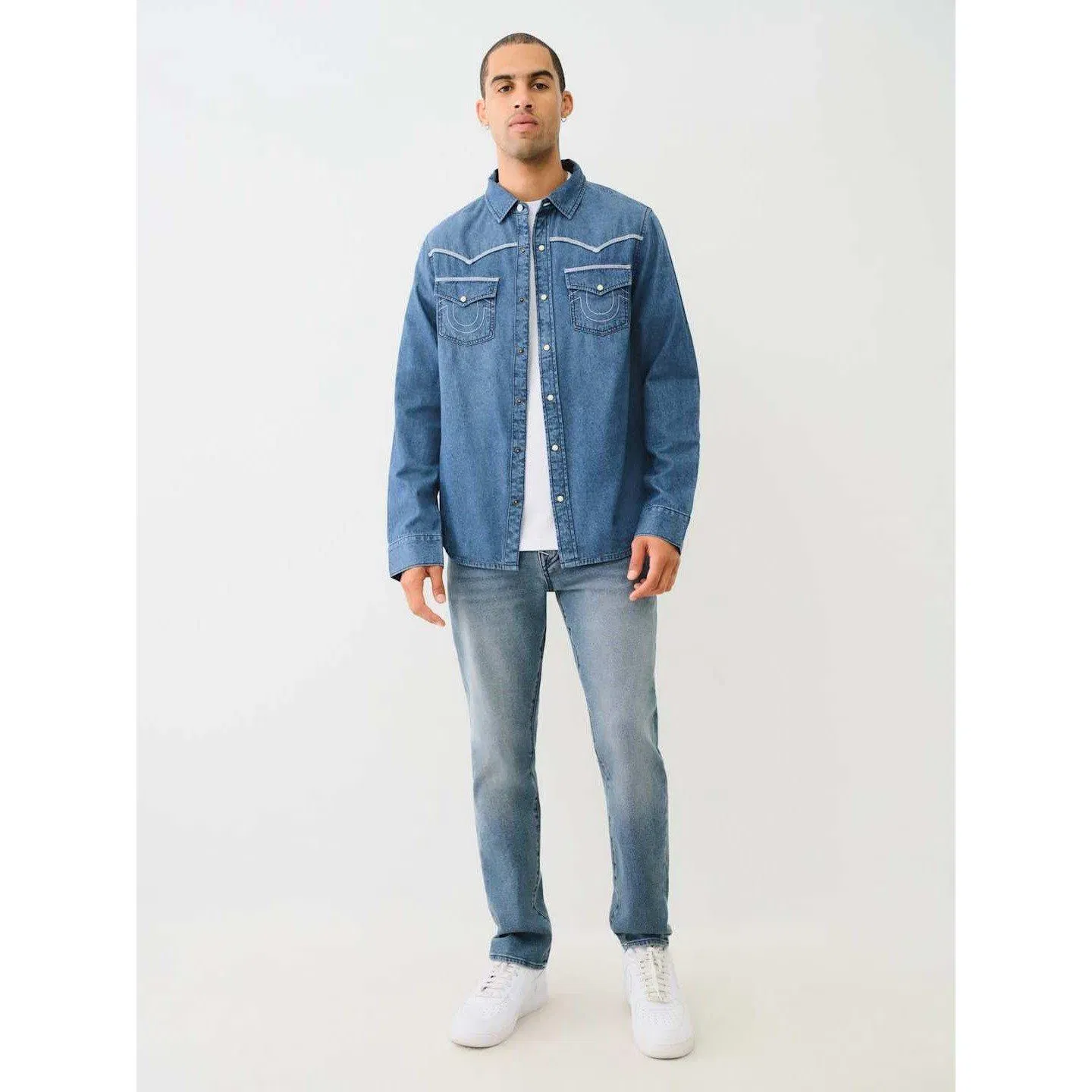 TR Chambray Long Sleeve Flannel Shirt