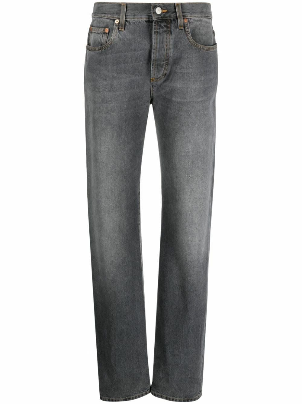 Gucci Grey Straight-Leg Jeans