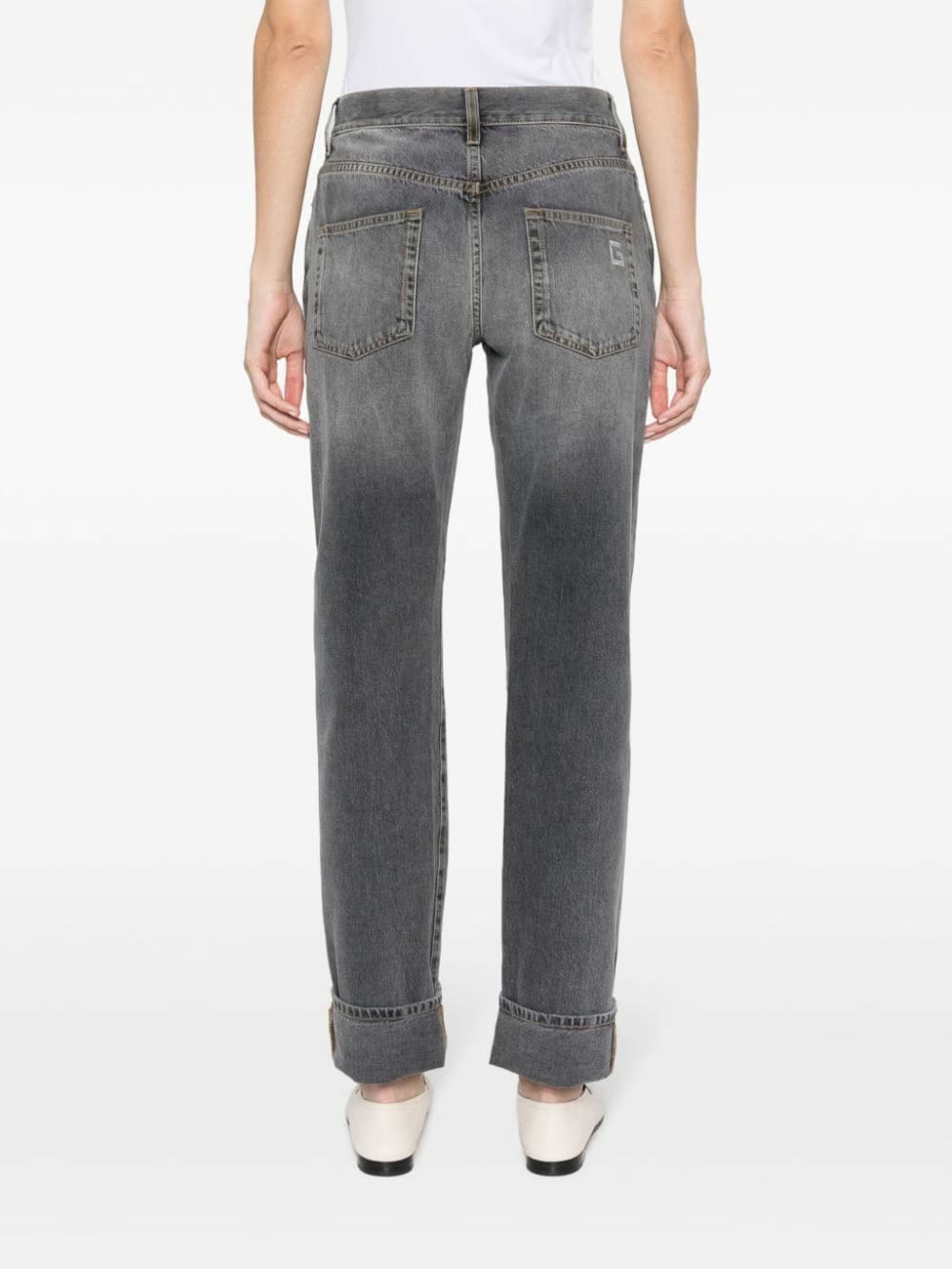 Gucci Grey Straight-Leg Jeans